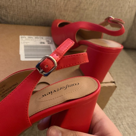 Comfortview red high heel - Picture 6 of 6